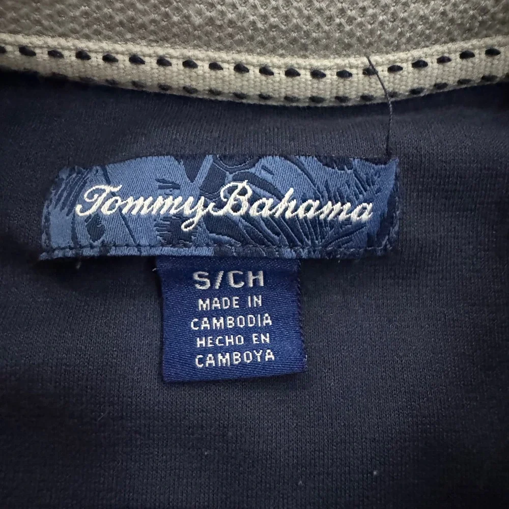 Tommy Bahama Mens Gray Textured Knit Long Sleeve Crew Neck Pullover Shirt Small